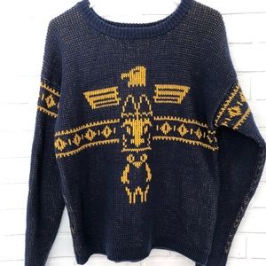VTG Levis Men’s Eagle Aztec Southwestern Sweater